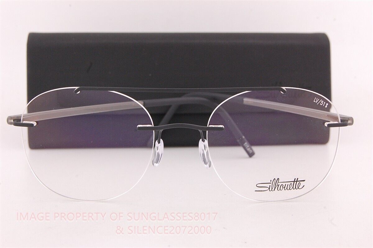 New Silhouette Eyeglass Frames The Wave 5567 LV 9040 Black New Silhouette Eyeglass Frames The Wave 5567 LV 9040 Black