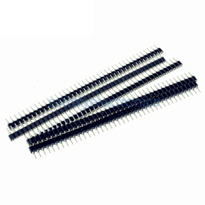 3pcs Strip PCB Panel Female IC Breakable 40pin Single Row Round Header Socket