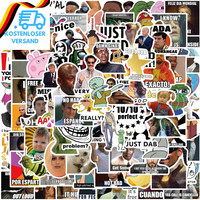 Auceko Aufkleber Pack 100 StüCk Lustige Meme Sticker Set Wasserdichte Vinyl Stic