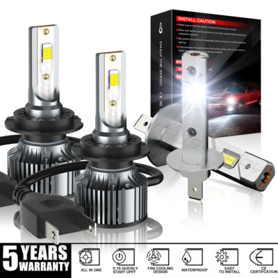 2x H7 LED Headlight Bulbs Conversion Kit - Hi/Lo Beam For Hyundai Sonata 2003-2014, 6000K White-698559