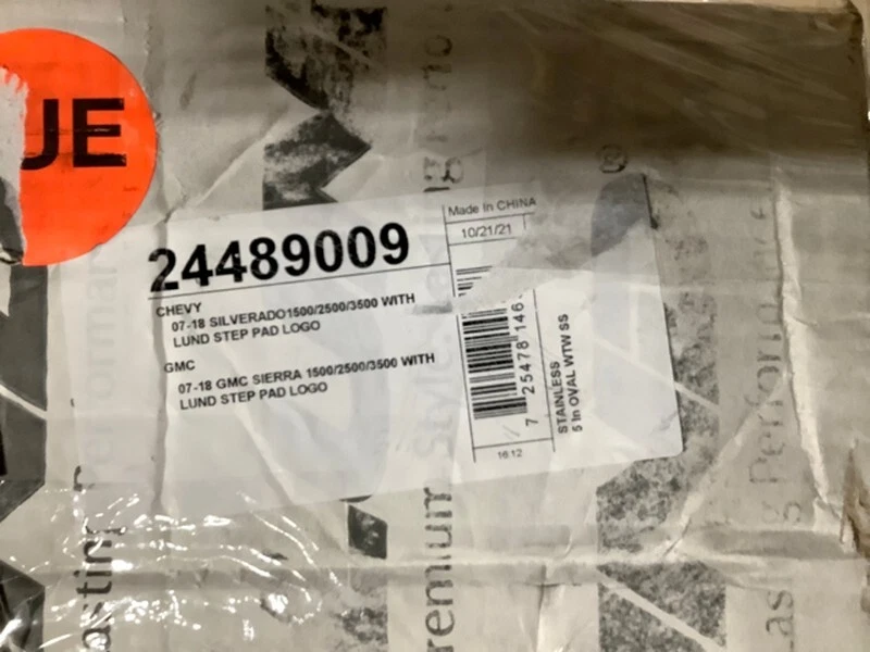 Barras Nerf ovaladas rueda a rueda Lund de 5" para Silverado GMC Sierra 14-19 24489009 Foto 2 de 4