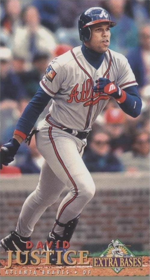 1994 Fleer Extra Bases - David Justice #202 - 1 of 1