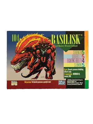 Brand New: Vintage 1993 Marvel Comics Super Villains Basilisk