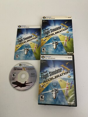 Microsoft Flight Simulator X (PC DVD, 2006) Complete CIB