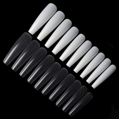 500 XXL Ballerina Press-On Fullcover Tips Click-It Nails Modellage Nailart 