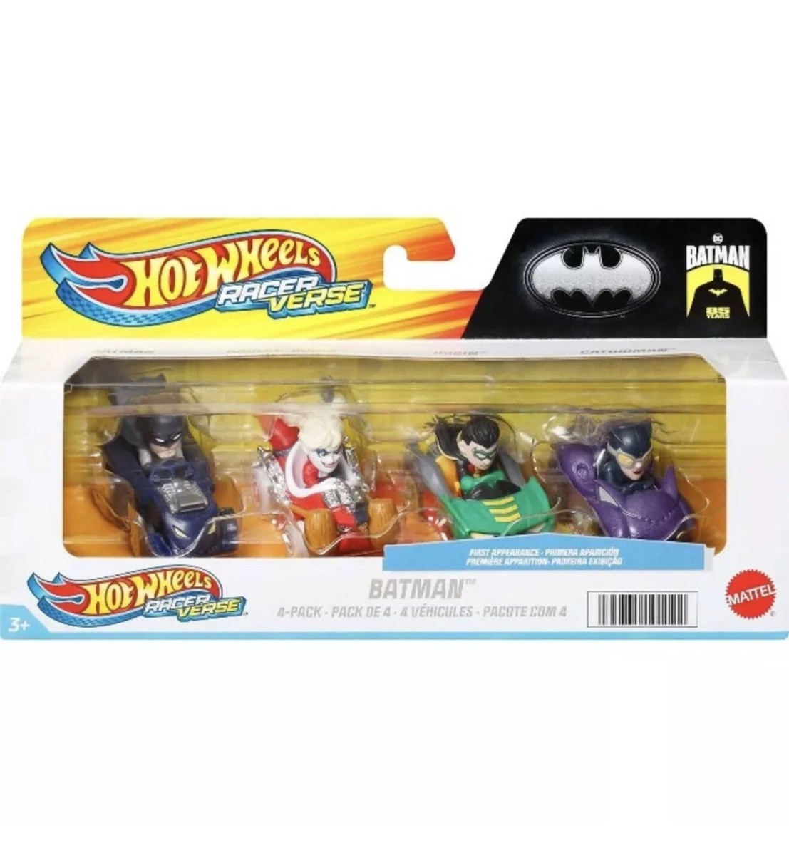 Hot Wheels Racer Verse 2024 Batman 4 Pack Harley Quinn CatWoman