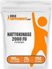 BulkSupplements Nattokinase 2000 FU Powder - 100mg per Serving