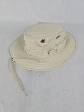 Tilley Endurables Hemp Bucket Hat Natural Off White Canvas Womens Small S