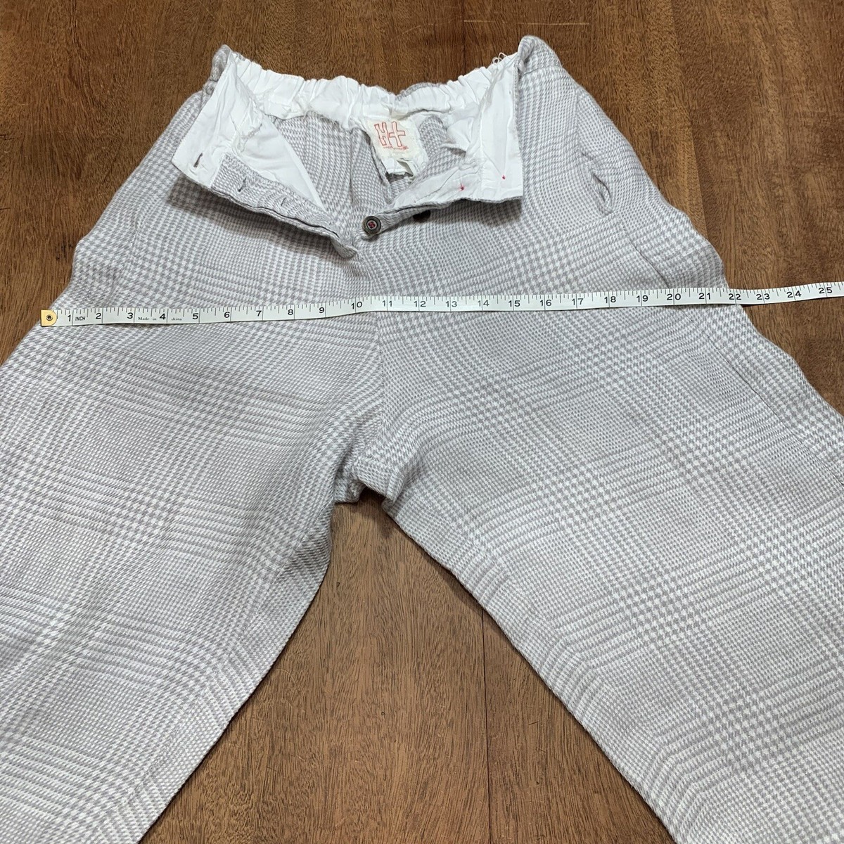 HANNOH WESSEL Linen PETRONILLA Wide Leg Raw Edge Pants TROUSERS 38