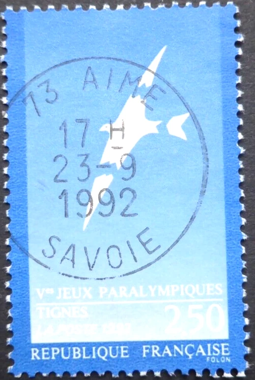 Frankreich 1991, Mi 2869, Paralympiques, gestempelt - Bild 1 von 1