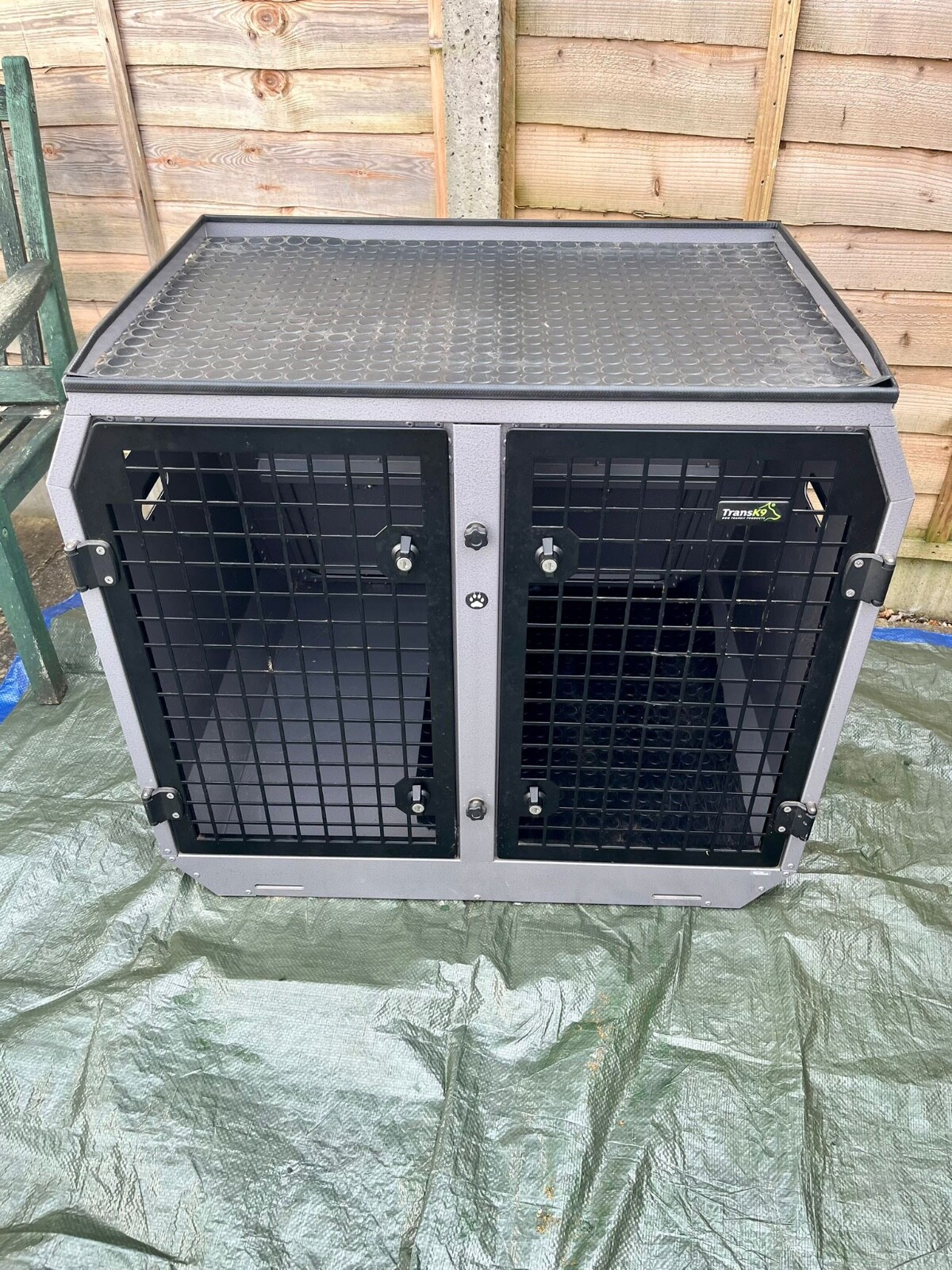 TRANSK9 C43 Double dog crate for new 110 defender eBay