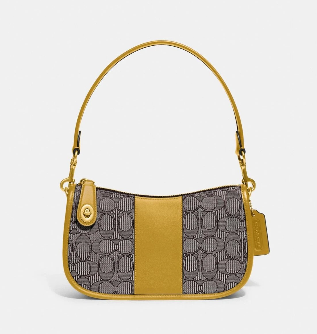 COACH Swinger Bag In Signature Jacquard in Blue