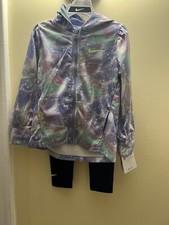 Kids Nike Warm Up Suit Hoodie Jacket And Pants Size 3T 26K131-U90 Multi Color