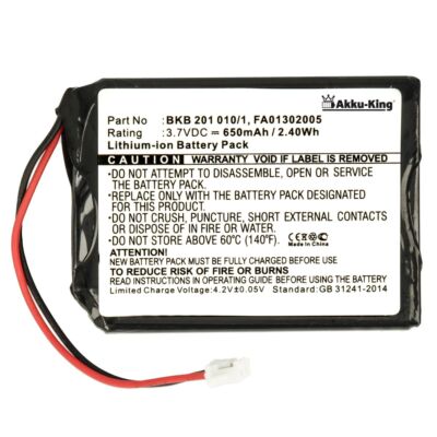 Akku für Aastra 660177 660177/R1C - BKB 201 010/1 FA01302005 FA83601195 - 650mAh
