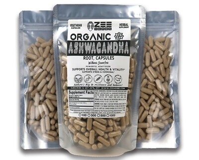 #ad #ad Organic Ashwagandha Capsules 1500mg Per Serving of Natural Pure Ashwagandha $143.96