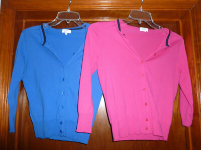 Blue Cardigan Cotton Sweaters 