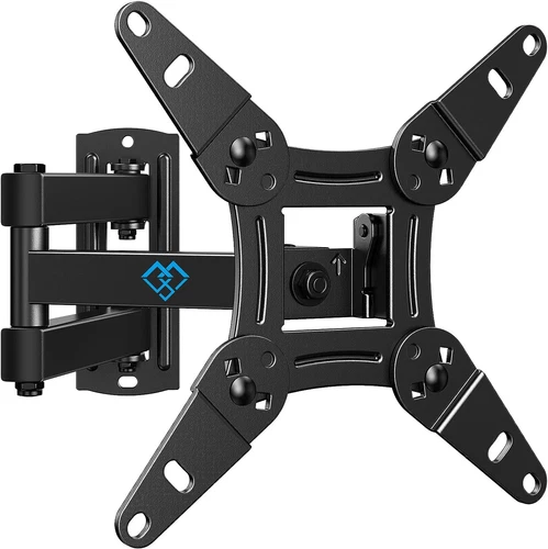 PERLESMITH TV Wall Bracket for 13-42 Inch Tvs, Swivels Tilts TV Wall Mount 