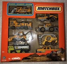 Matchbox 2024 8-Pack Exclusive Construction Set w/ 2014 Chevy Silverado 1500 New