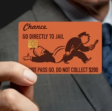 Monopoly Chance Credit Card Sticker Decal Skin Cover
