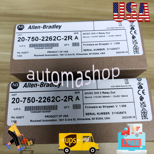 New Allen-Bradley 20-750-2262C-2R SER A PowerFlex 750 24V DC IO Option Module