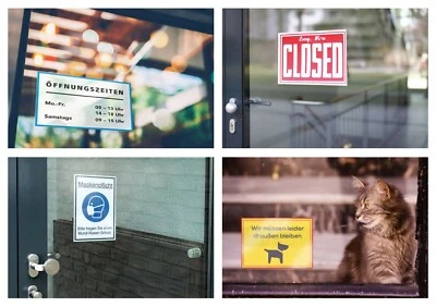 Cardpickerflex Schild Schilder zum Selbermachen Öffnungszeiten Ladenschild