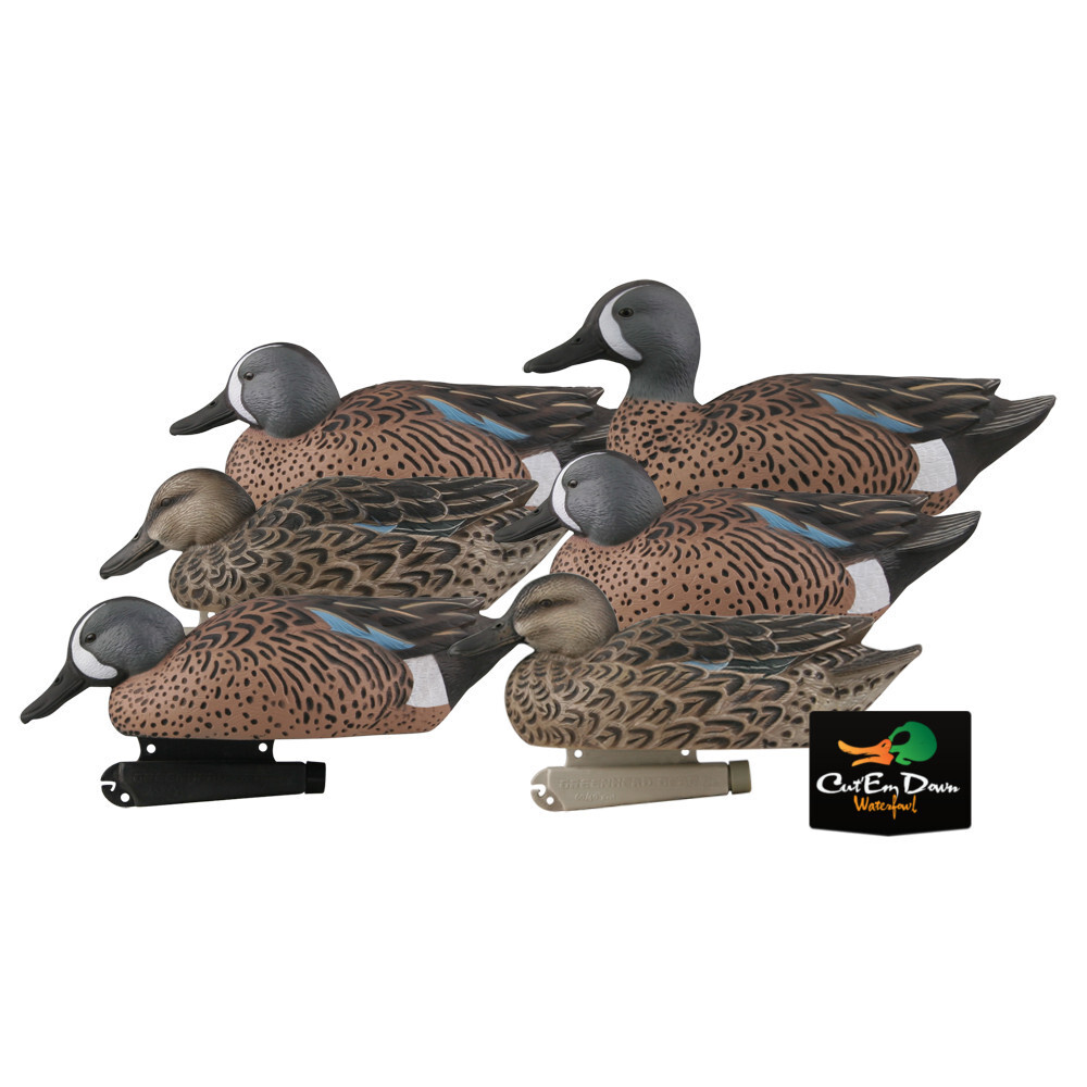 Foam Filled Greenhead Gear Pro-Grade Duck Decoys - Blue-Winged Teal