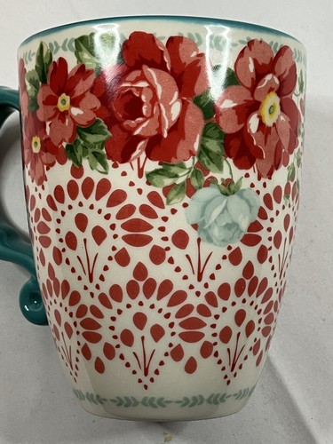 2 Pioneer Woman Jumbo Latte Mugs Rose Shadow/ Vintage Floral 24 Oz Nice! - Picture 10 of 14