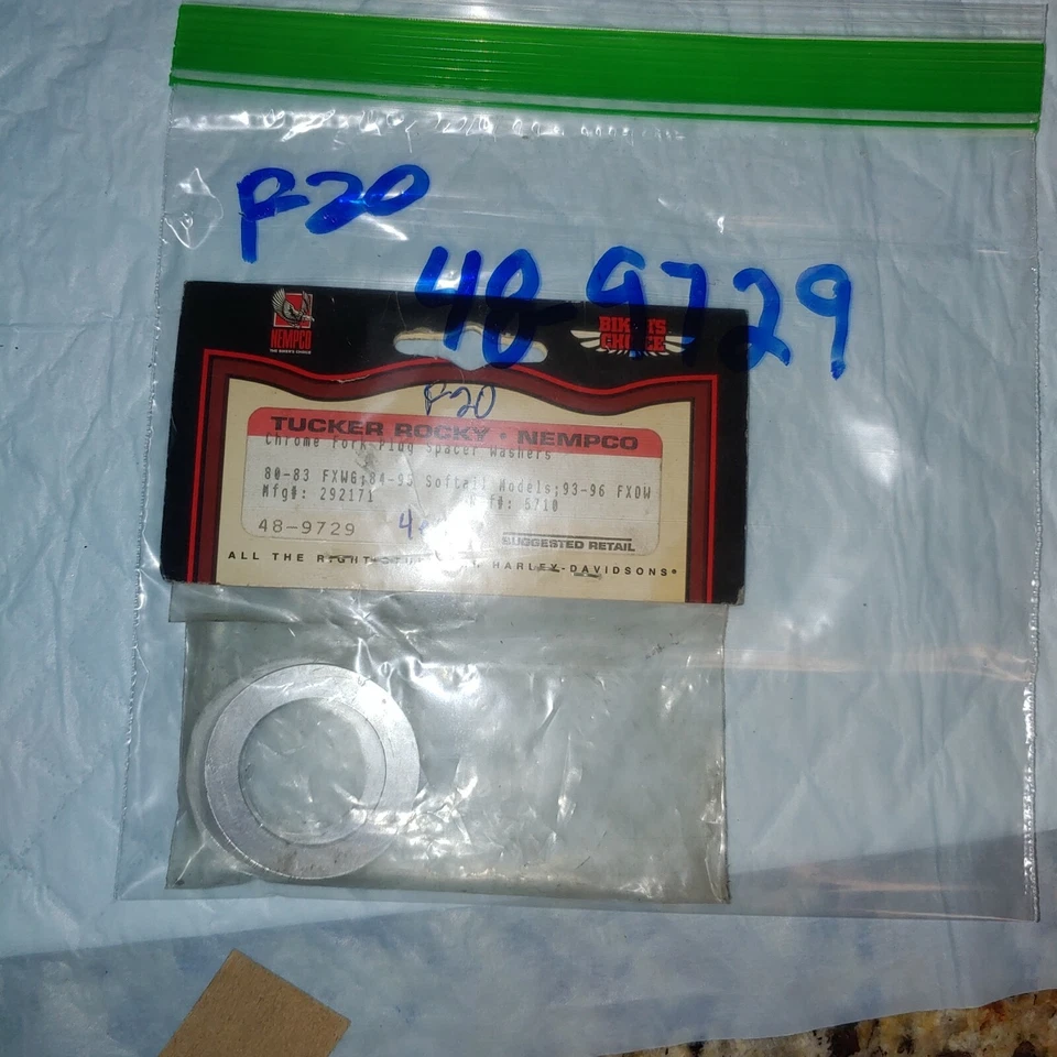 Harley Bikers Choice - 292171 - Rocky 48-9729 4ea horquilla enchufe espaciador arandelas F20 Foto 3 de 3