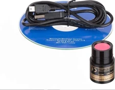 Microscope Eyepiece Camera USB Color CMOS for Still + Video w/ Software 20mm