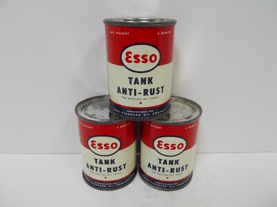 Vintage NOS (New Old Stock) ESSO/Standard Oil TANK ANTI-RUST 4oz Can Gas Station