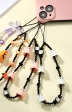 CELL PHONE WRIST CHARM CHAIN STRAP BRACELET LANYARD PASTEL KAWAII GHOST HALLOWEE