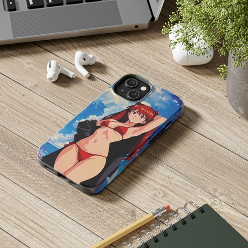 Kawaii Asuka Waifu Tough Phone Case Anime Manga Protective Cover Evangelion Geek - Picture 43 of 132