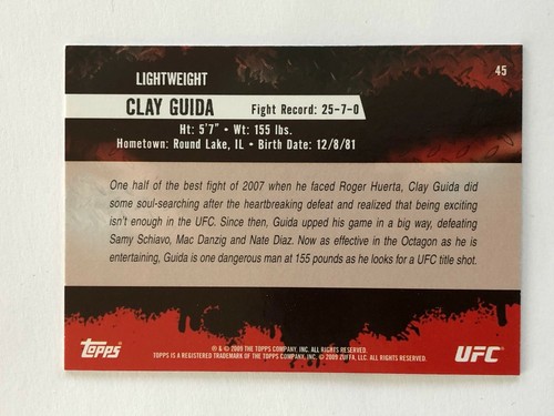 TOPPS UFC ROUND 2 2009 BASE CARD - STARS RC ROOKIES - COMPLETE YOUR SET - Picture 85 of 289