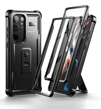 Dexnor for Samsung Galaxy S23 Ultra 5G Case Heavy Duty Rugged Cover & Kickstand