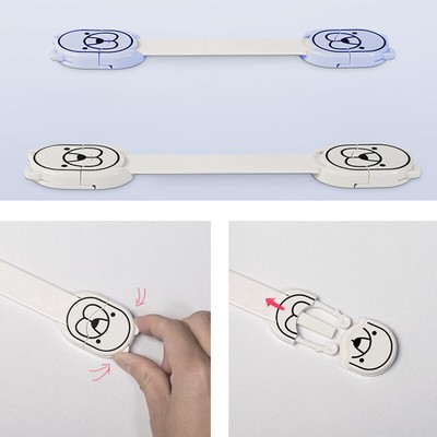 1//5//10 Pack Door Drawer CabInet Safety Locks For Child Kids Baby White//Blue