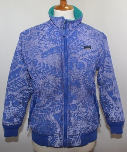 Vintage LL Bean Illuminite Warm Up blau türkis Fleecefutter Jacke hergestellt in den USA Damen M - Bild 1 von 12