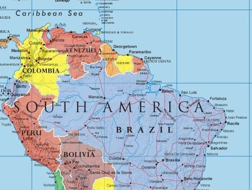 48x78 World Classic Premier 3D Wall Map - Large poster mural art print wall maps - Image 3 of 4