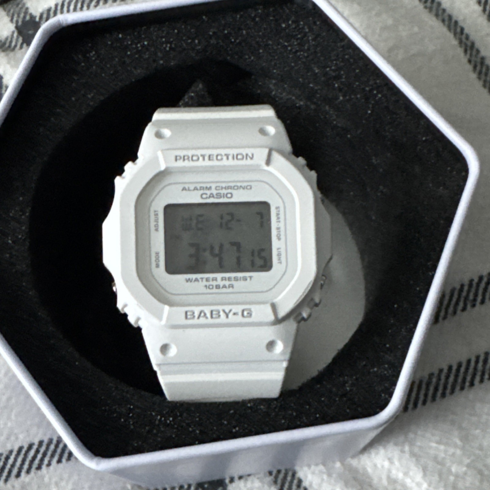 Casio Baby-G Women’s White Digital Resin Watch Alarm Chronograph 100m Box
