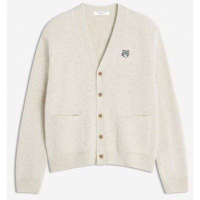 Maison Kitsune Fox Head Milano LAMBSWOOL Cardigan 151059732