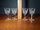 WATERFORD CRYSTAL "Lismore" Cordial Glasses 3.5" SET/4 Faceted IRELAND VINTAGE — photo 5