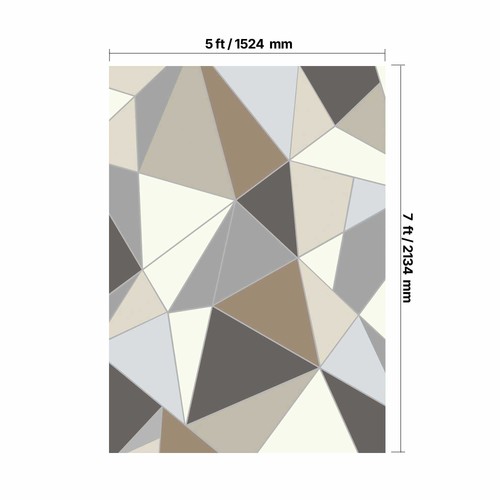 Tappeto per Salotto 1524 x 2134 mm Tappeto d'Ingresso Grigio Antracite - Foto 3 di 12