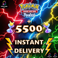  INSTANT Pokemon TCG Pocket Trading Card Game With Over 5500 Pack Hourglass