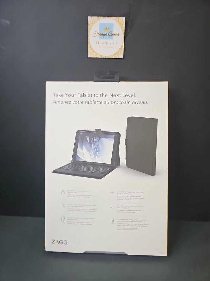 ZAGG ID8MBN-BB0 iPad Pro 9.7" Keyboard Folio Case - Black - Image 2 of 2