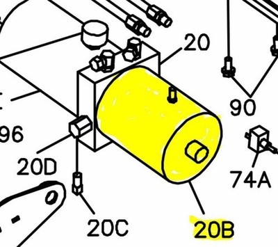 Click to view larger image Boss Part # HYD12245 - 12V Sport Duty and UTV Plow M