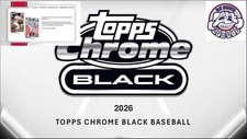 Chicago White Sox 2026 Topps Chrome Black 4Box + Series 1 Blaster 5Box Break