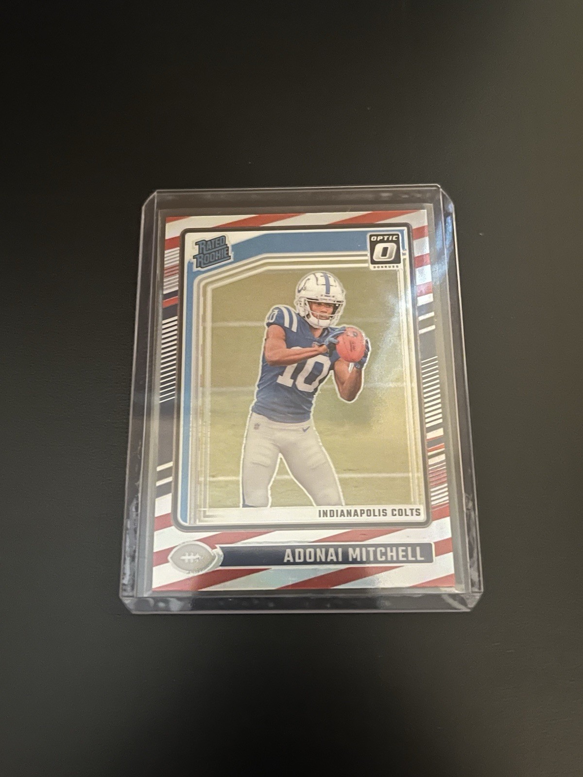 2024 Panini Donruss Optic Football #203 Adonai Mitchell Freedom SSP Rated Rookie