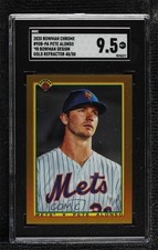 2020 Bowman 1990 Gold Refractor 40/50 Pete Alonso #90B-PA SGC 9.5 Mint+ 04cw