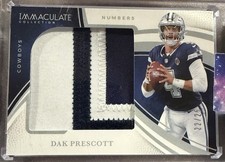 Panini Immaculate Collection Dak Prescott #IL-DPT Numbers Dallas Cowboys