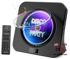 Bluetooth 5.1 CD Player for Home with Speakers, Remote Control, Starry Black