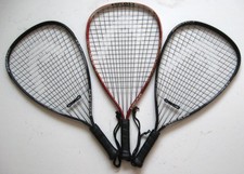 RACQUETBALL RACQUET LOT OF 3 HEAD LONGBODY RACQUETS - FAST SHIPPING 